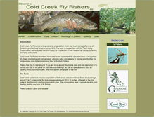 Tablet Screenshot of coldcreekflyfishers.org